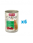 ANIMONDA Carny Adultrinkinys jautiena, kalakutiena ir triu&scaron;iena 6 x 400 g