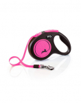 FLEXI New Neon M Tape 5 m pink automaatne jalutusrihm