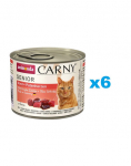 ANIMONDA Carny Senior Veise- ja kalkunis&uuml;damed 6x200 g