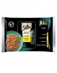 SHEBA Selection Select Slices Poultry Flavours 4x85g m&auml;rgtoit kassipoegadele pardi-, kana-, kodulinnu-, pardi- ja kalkunitoiduga