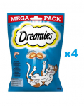 DREAMIES Mega Pack 4x180g maitsvad l&otilde;hega maitsestatud maiuspalad kassidele
