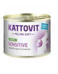 KATTOVIT Feline Diet SENSITIVE Tundlikele kalkunilihaga185g