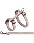 TRIXIE Kassi rakmed koos rihmaga, hall/roosa
