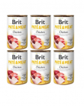 BRIT Pate&Meat chicken 6x400 g   kanapasteet koertele