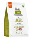 BRIT CARE Hypoallergenic Adult Small Breed Lamb 3 kg t&auml;iskasvanud v&auml;ikest t&otilde;ugu lambalihaga koertele