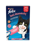 FELIX DeliMoments Salmon 4x10g l&otilde;hega, kreemjad maiused kassidele
