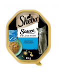 SHEBA Sauce Collection alus 44 x 85 g t&auml;isv&auml;&auml;rtuslik m&auml;rgtoit t&auml;iskasvanud kassidele, t&uuml;kid tuunikalaga kastmes 22+22 TASUTA
