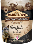 CARNILOVE Dog Pat&eacute; Buffalo with Rose Petals 300g &scaron;lapias maistas &scaron;unims Buivolas su rožių žiedlapiais