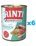 RINTI Kennerfleisch Rumenkoos k&otilde;hut&auml;iegai 6x400 g