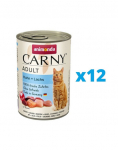 ANIMONDA Carny Adult rinkinys vi&scaron;tiena ir la&scaron;i&scaron;a 12 x 400 g