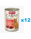 ANIMONDA Carny Senior Veise- ja kalkunis&uuml;damed 12x400 g