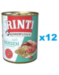 RINTI Kennerfleisch Rumen koos k&otilde;hut&auml;iega 12x400 g