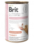 BRIT Veterinary Diet Dog Hypoallergenic Monoprotein Turkey 400g с индейкой для собак с аллергией и кожными проблемами