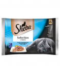SHEBA Selection in Sauce, kalamaitsesegu kastmes 4x 85 g