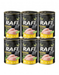 RAFI Cat Adult kanaariga 6x400 g m&auml;rg toit kassidele
