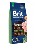 BRIT Premium By Nature Junior Extra Large XL Chicken15 kg Kanalihaga toit v&auml;ga suurte t&otilde;ugude kutsikatele (t&auml;iskasvanu kaal 45 - 90 kg) vanuses 1 kuni 30 kuud.