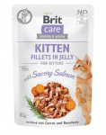 BRIT Care Kitten Fillets in Jelly  L&otilde;hefilee kassipoegadele tarretises 24 x 85 g