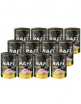 RAFI Cat Adult kanaariga 12x400 g m&auml;rg toit kassidele