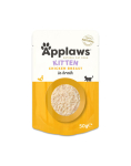 APPLAWS Kitten Chicken Breast In Broth 12x50g kanaliha puljongis, m&auml;rg kassipoegade toit