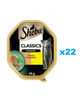 SHEBA Classics salve 22x85g m&auml;rg t&auml;istoit t&auml;iskasvanud kassidele pardi- ja kanatoiduga terrinaadis