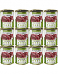 RAFI Super hirve ja partide s&uuml;dametega 12x800g pasteet koertele