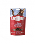 CARNILOVE Soft Snack Cat Sardine 50 g sardelli ja maasikatega, pehmed maiustused kassidele