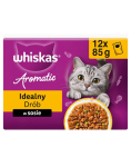 WHISKAS Aromatic Adult Kana roogas, 12 x 85 g m&auml;rg toit t&auml;iskasvanud kassidele