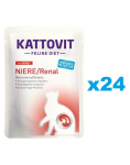 KATTOVIT Feline Diet Niere/Renal Veiseliha 24 x 85 g Neerufunktsiooni toetamiseks kroonilise neerupuudulikkuse korral