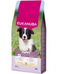 EUKANUBA Puppy Medium Breeds Chicken 15 kg kuivtoit keskmise t&otilde;u kutsikatele, rikkalik v&auml;rske kana