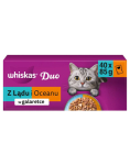 WHISKAS Duo Adult Kala konservi maapinnalt ja merelt želees, 40 x 85 g m&auml;rg toit kassile