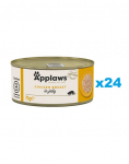 APPLAWS Kitten Chicken Breast m&auml;rja kassipoegade toit kana želees 24x70g