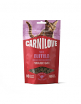 CARNILOVE Soft Snack Cat Buffalo 50 g bisoni ja mustikatega, pehmed maiustused kassidele