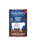BUTCHER'S Original Recipe in Gravy, koeratoit, veiseliha jaotust&uuml;kid kastmes, 400g X12