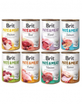 BRIT Pate & Meat Mix maitsete valik 8 &times; 400 g &ndash; pasteet koertele