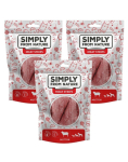 SIMPLY FROM NATURE Meat Strips Lihat&uuml;kid Lihapallid koertele 3x80 g