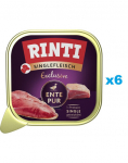RINTI Singlefleisch Exclusive Duck Pure &uuml;he valgu sisaldav pardis&ouml;&ouml;t 6x150 g