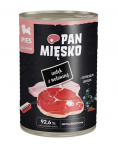 PAN MIĘSKO Kalkun koosseisus veiseliha niiske toit kutsikatele 400 g