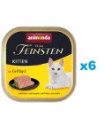 ANIMONDA Vom Feinsten Kitten rinkinys su pauk&scaron;tiena 6 x 100 g
