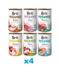 BRIT Pate & Meat Mix maitsete valik 24 &times; 400 g &ndash; pasteet koertele