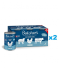 BUTCHER'S Original Junior Retsept želees Maitsesegu 12x400 g želeet&uuml;kke lambaliha, kana ja veiselihaga kutsikatele