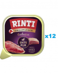 RINTI Singlefleisch Exclusive Duck Pure monoproteiiniline toit kurgiga 12x150 g