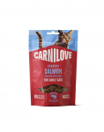 CARNILOVE Crunchy Snack Cat Salmon 50 g l&otilde;he ja kassitilliga, kr&otilde;be maius kassidele