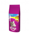 WHISKAS Sterile 2x14kg - kuivtoit kassidele p&auml;rast steriliseerimist kanaga