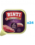 RINTI Singlefleisch Exclusive Duck Pure &uuml;he valgu sisaldav pardis&ouml;&ouml;t 24x150 g