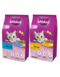 WHISKAS Adult 14kg kana ja k&ouml;&ouml;giviljadega + WHISKAS Adult 14kg tuunikala ja k&ouml;&ouml;giviljadega