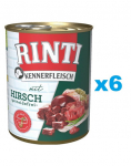 RINTI Kennerfleisch Venison jeleń  6x800 g