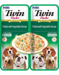 INABA Dog Twin Kana, k&ouml;&ouml;giviljad puljongis koertele 2x40 g