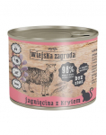 WIEJSKA ZAGRODA Adult Lambaliha ja krill, 12x200 g purk kassile
