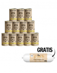 PAKA ZWIERZAKA K&uuml;&uuml;liku ja metssigade toit k&otilde;rvitsaga koertele 12 x 400g + veiselihavorst koertele 200g TASUTA