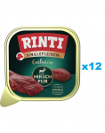 RINTI Singlefleisch Exclusive Venison Pure &uuml;he valgu sisaldav ulukilihatoit 12x150 g